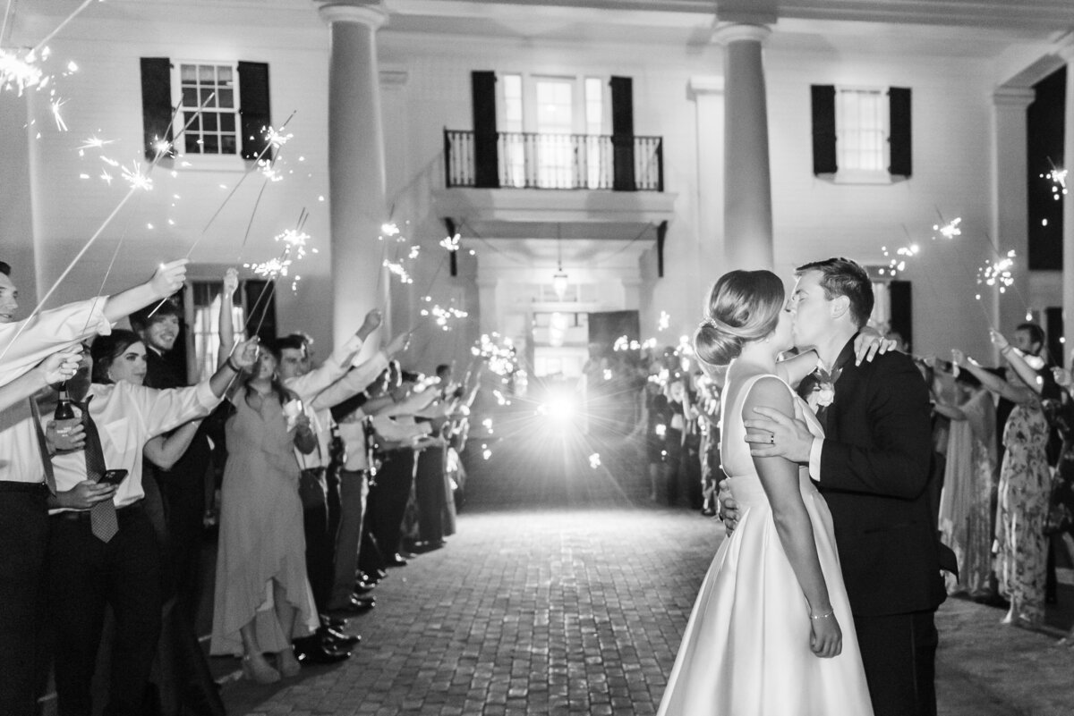 sparkler exit image in black and white