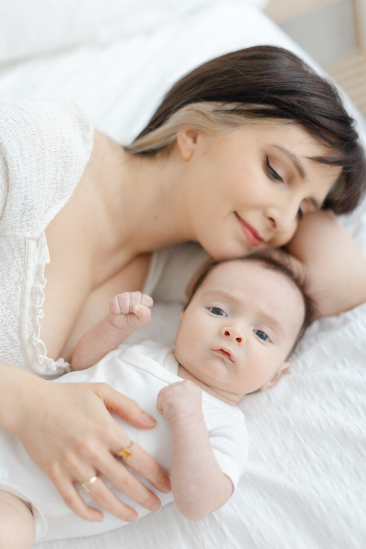 3 month baby milestone portrait session at Philadelphia photography studio - 17