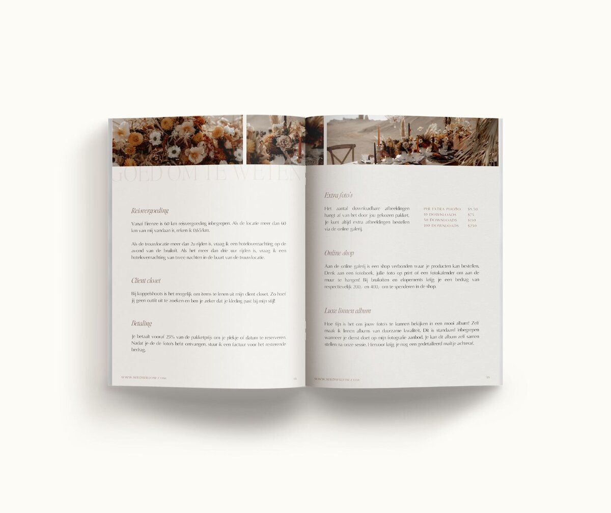 Canva brochure template Wild Willow 10