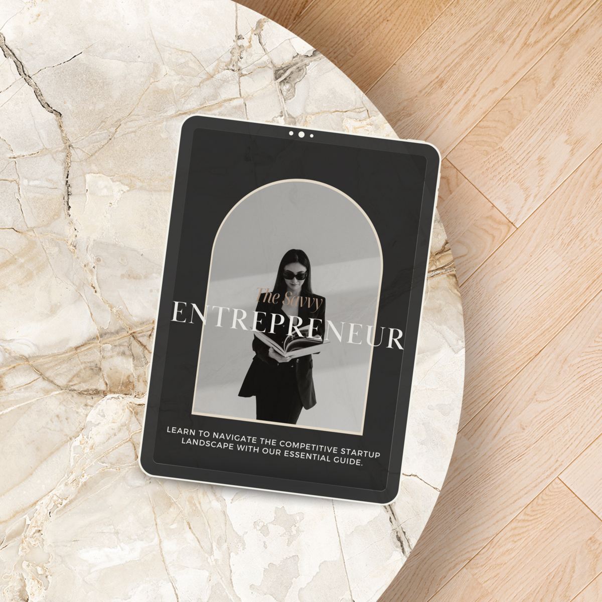 Beige Minimal iPad Mockup Instagram Post (Instagram Post)