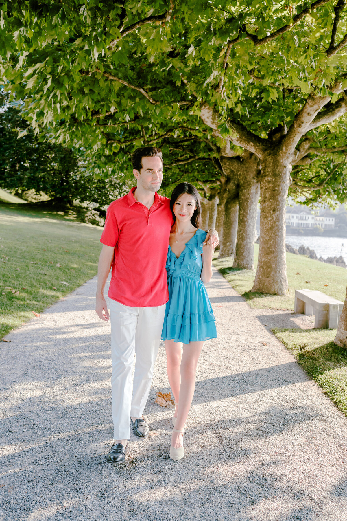 Engagement session at Villa Melzi on Lake Como in Italy photographed by Lake Como Photographer