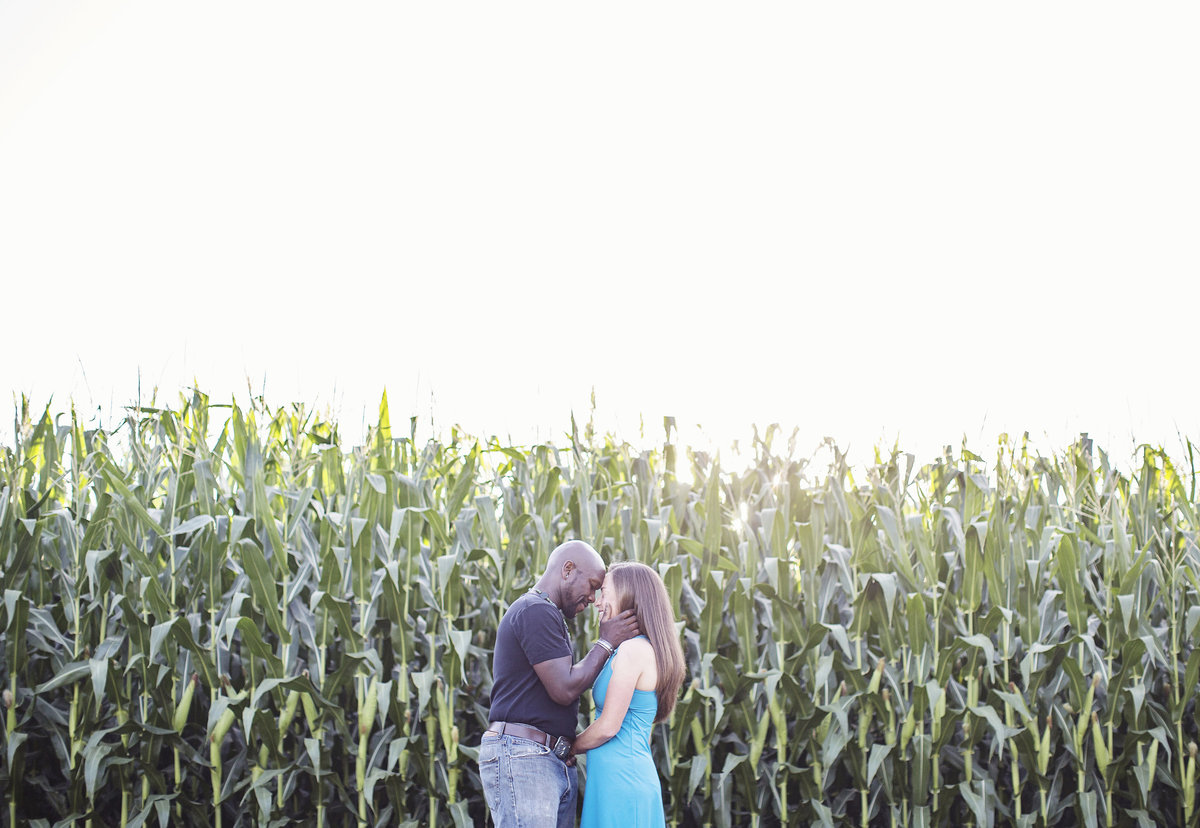 engaged couple farm engagement photos