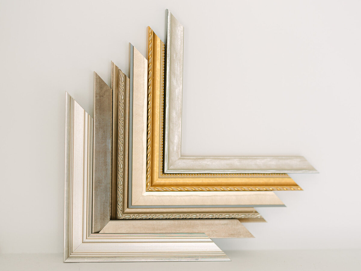 Various frame options offered by Indianapolis Boudoir photographer, Brittney Lear.