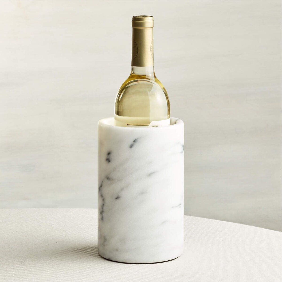 French Kitchen White Marble Wine Cooler