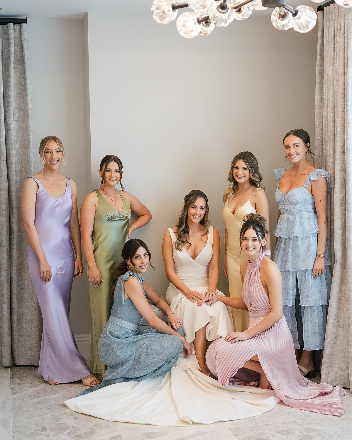 Pastel wedding bridesmaids arizona 3