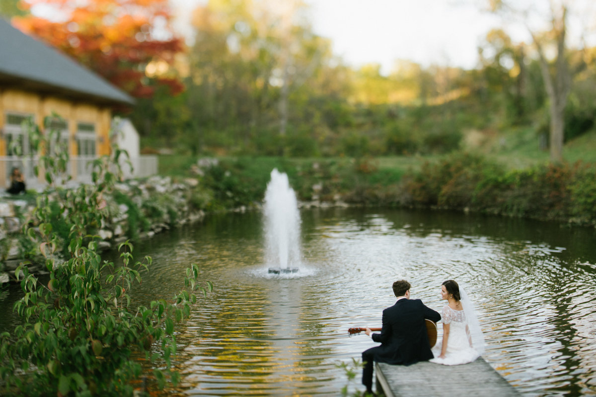 inn at millrace pond guitar serenade love happy wedding photography nj