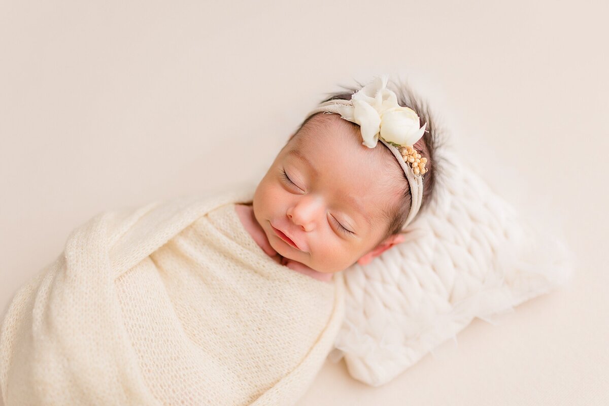 smiling newborn photo