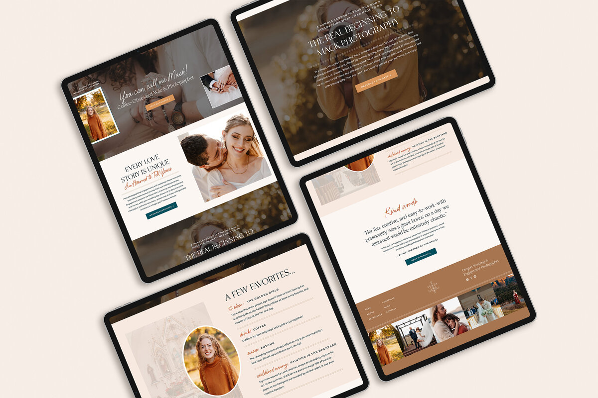 Mack Alano Photography website mockup 2