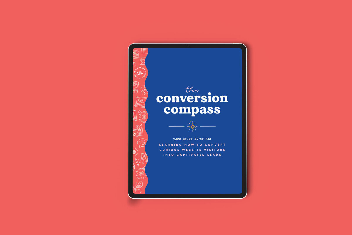 Cover design of the The Website Conversion Compass free guide