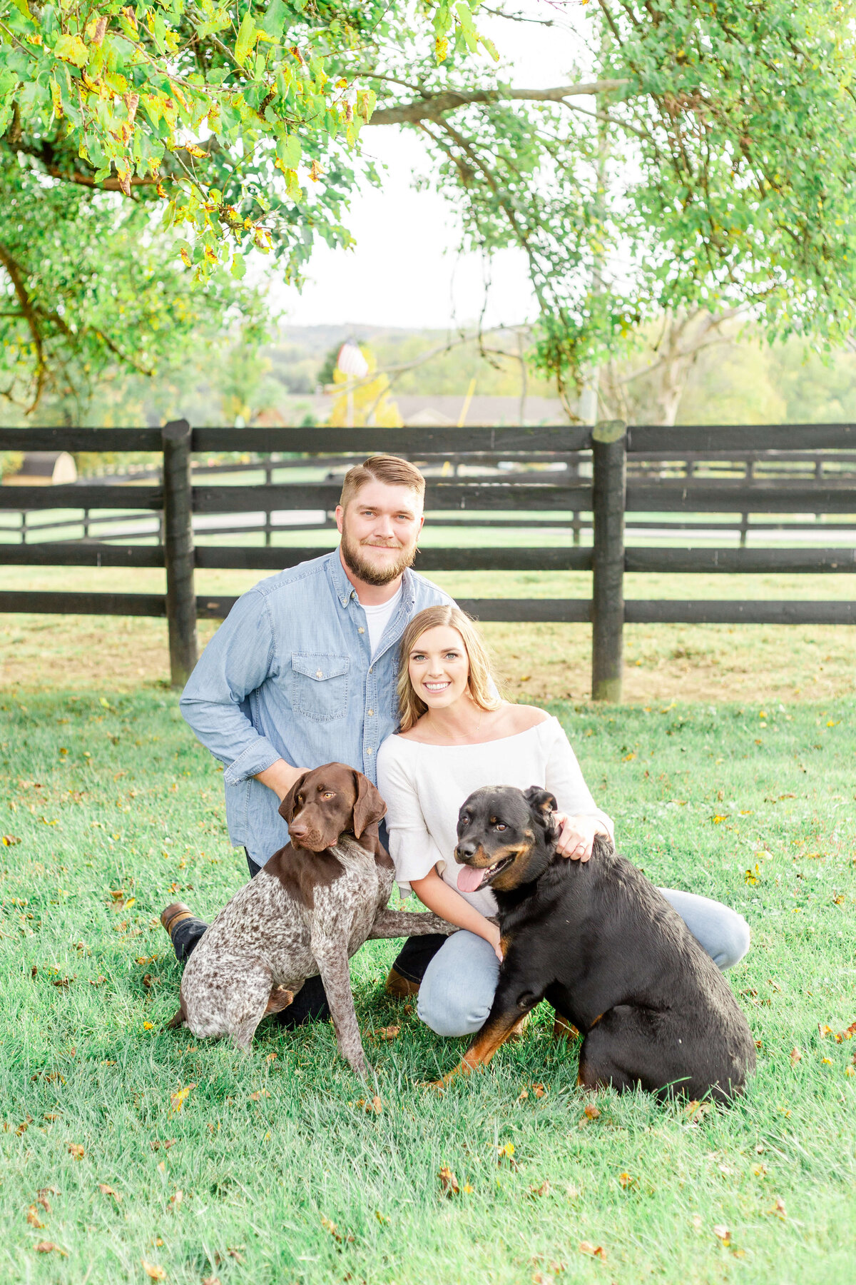 Engaged-couple-posed-with-dogs-for-Engagement-Photos-2