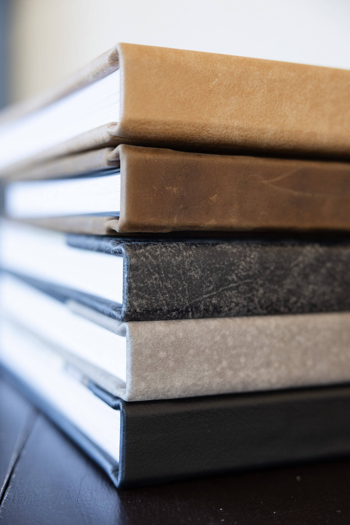 custom leather and linen colors for senior albums