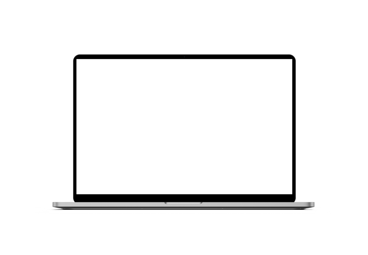 A laptop screen mockup