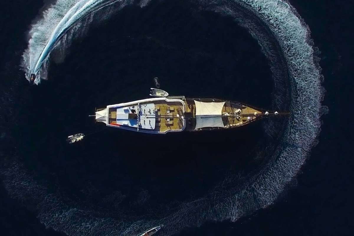 Zen Scubaspa Luxury Liveaboard Raja Ampat Aerial