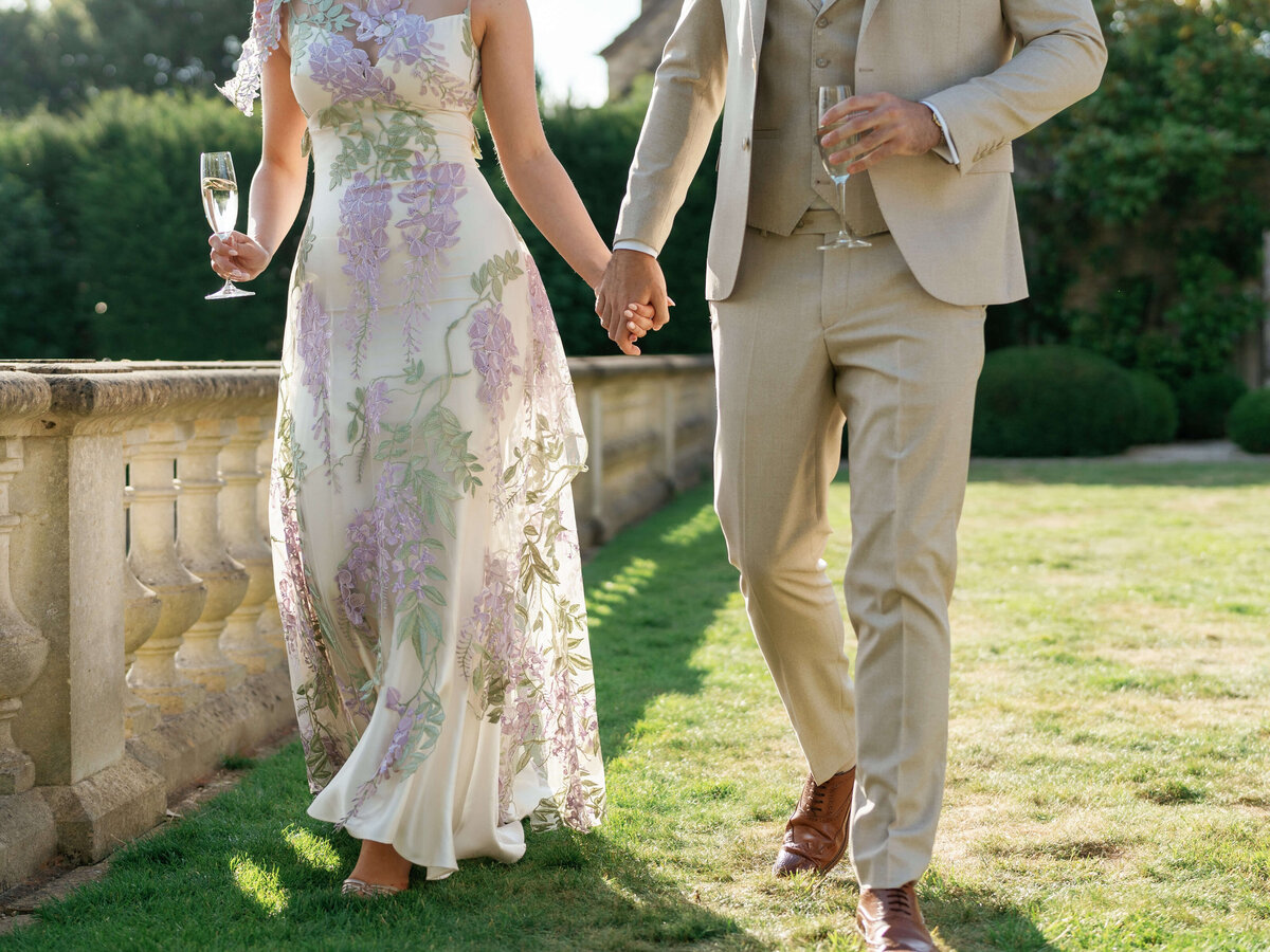 Bride and groom pictures at Euridge Manor outside of Bath