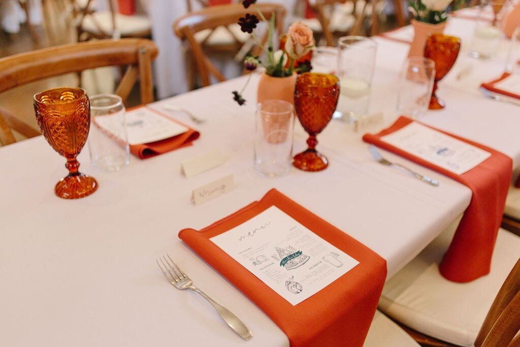 Terracotta wedding decor