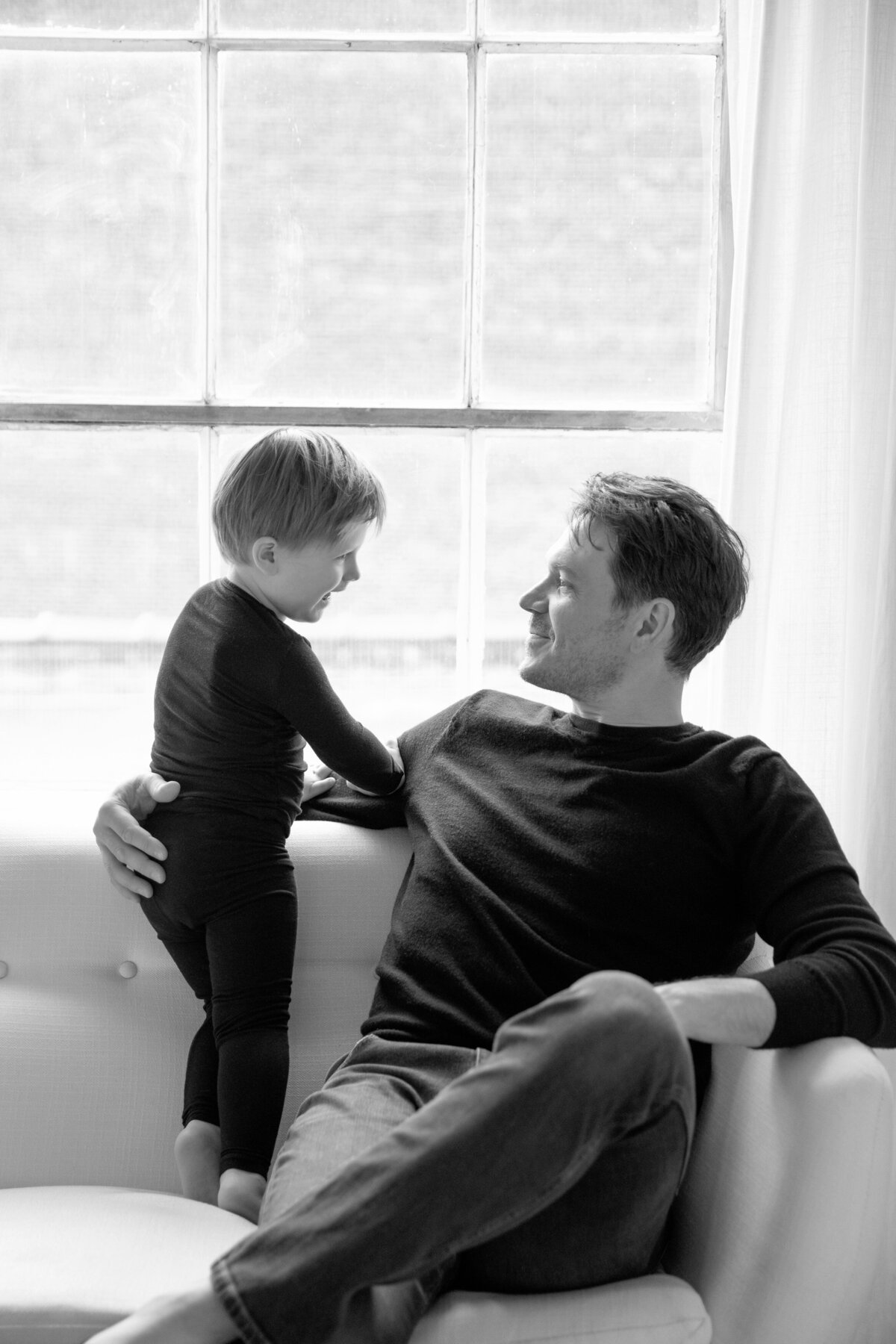 father-and-son-BW