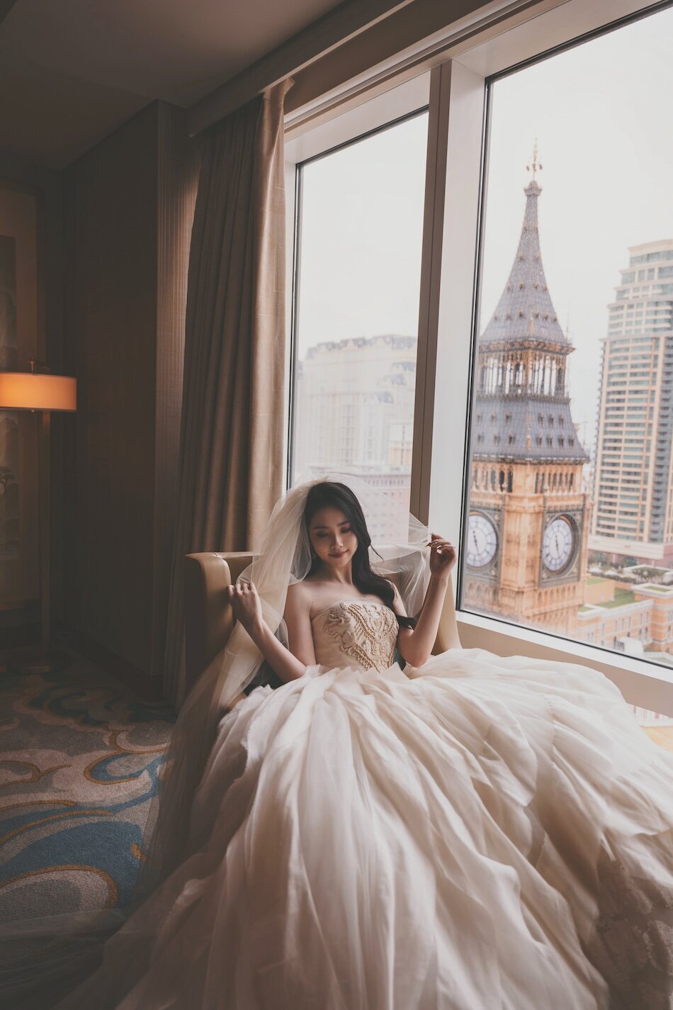 Destination pre-wedding photoshoot, The Parisian, Macau.
