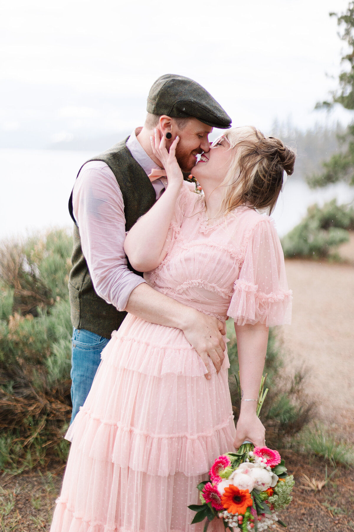 Lake Tahoe Mountaintop Elopement - 43
