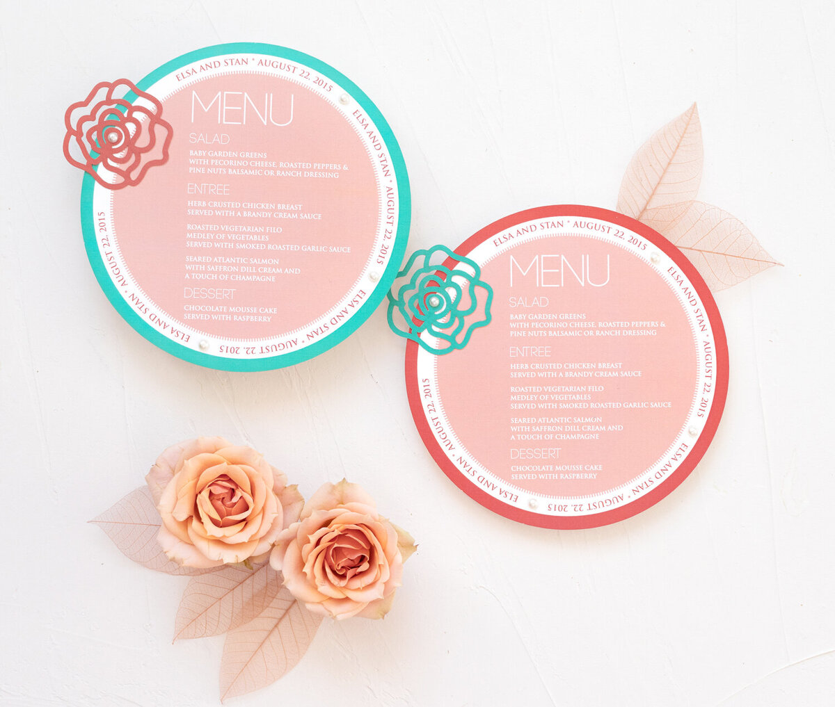 G Designers Wedding Menu WM25