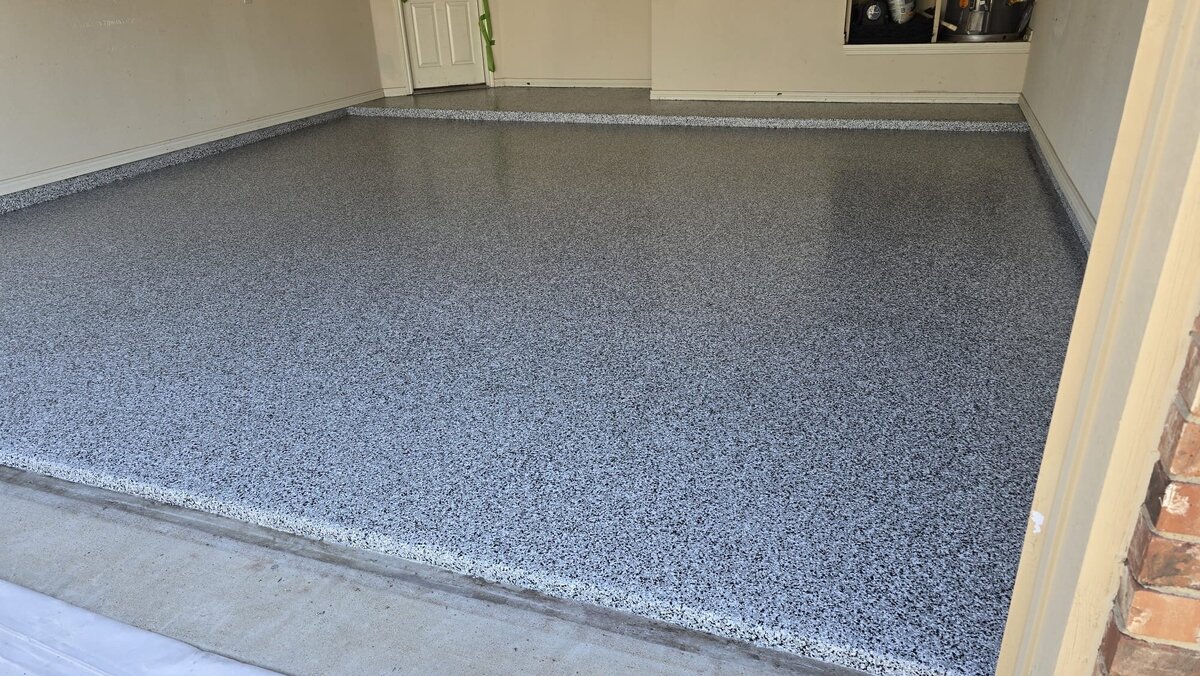 3 tuxedo blend garage epoxy