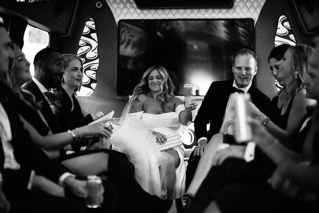 Wedding Party on VIP Valet Bus
