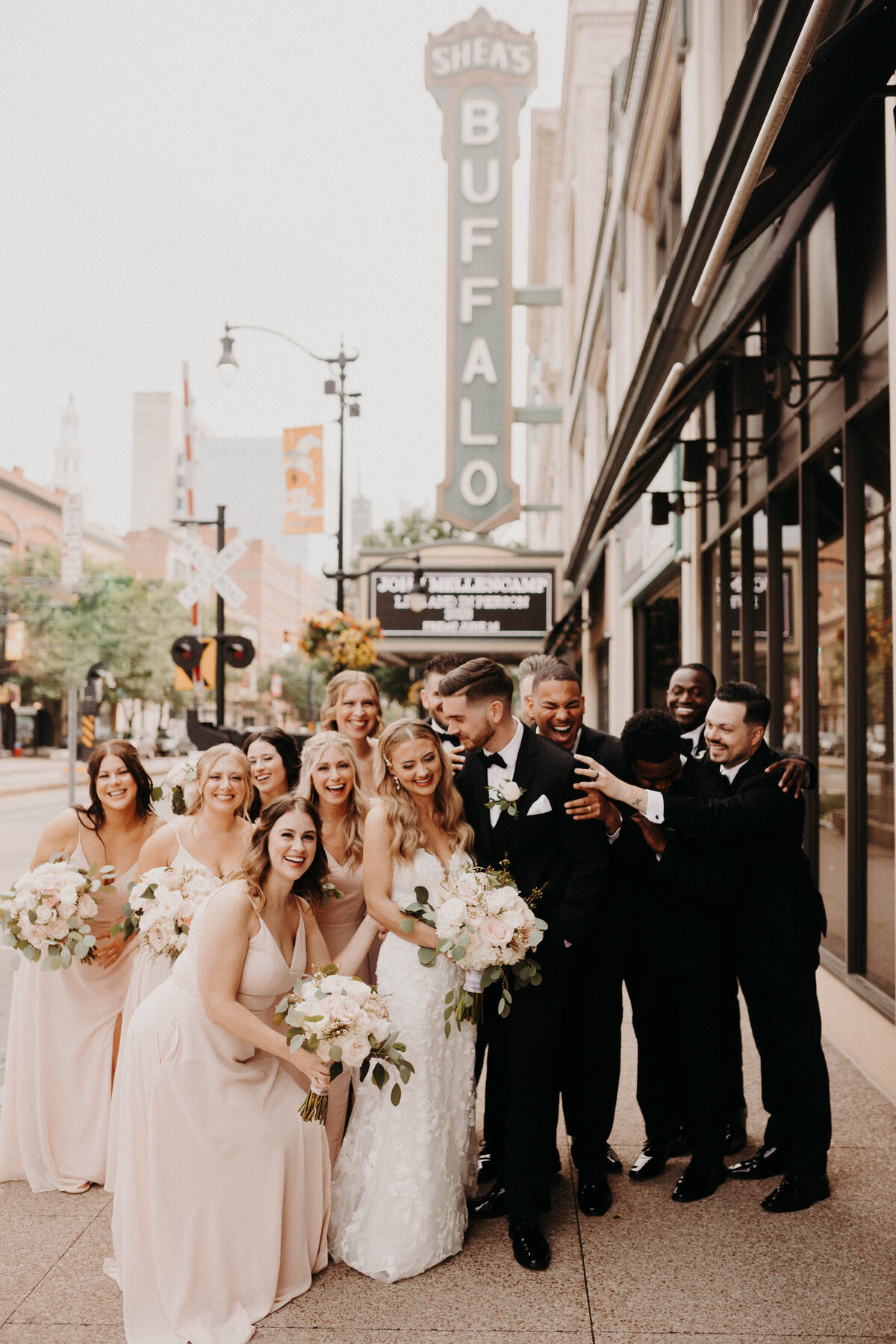 buffalo ny wedding party spring city photographer western new york photographer