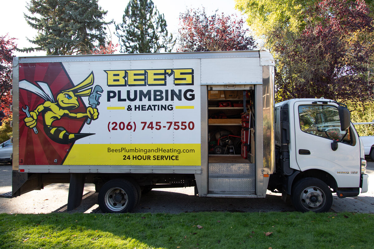 Bees Plumbing | Vehicle Wraps | Graphic Designer | Van Curen Creative