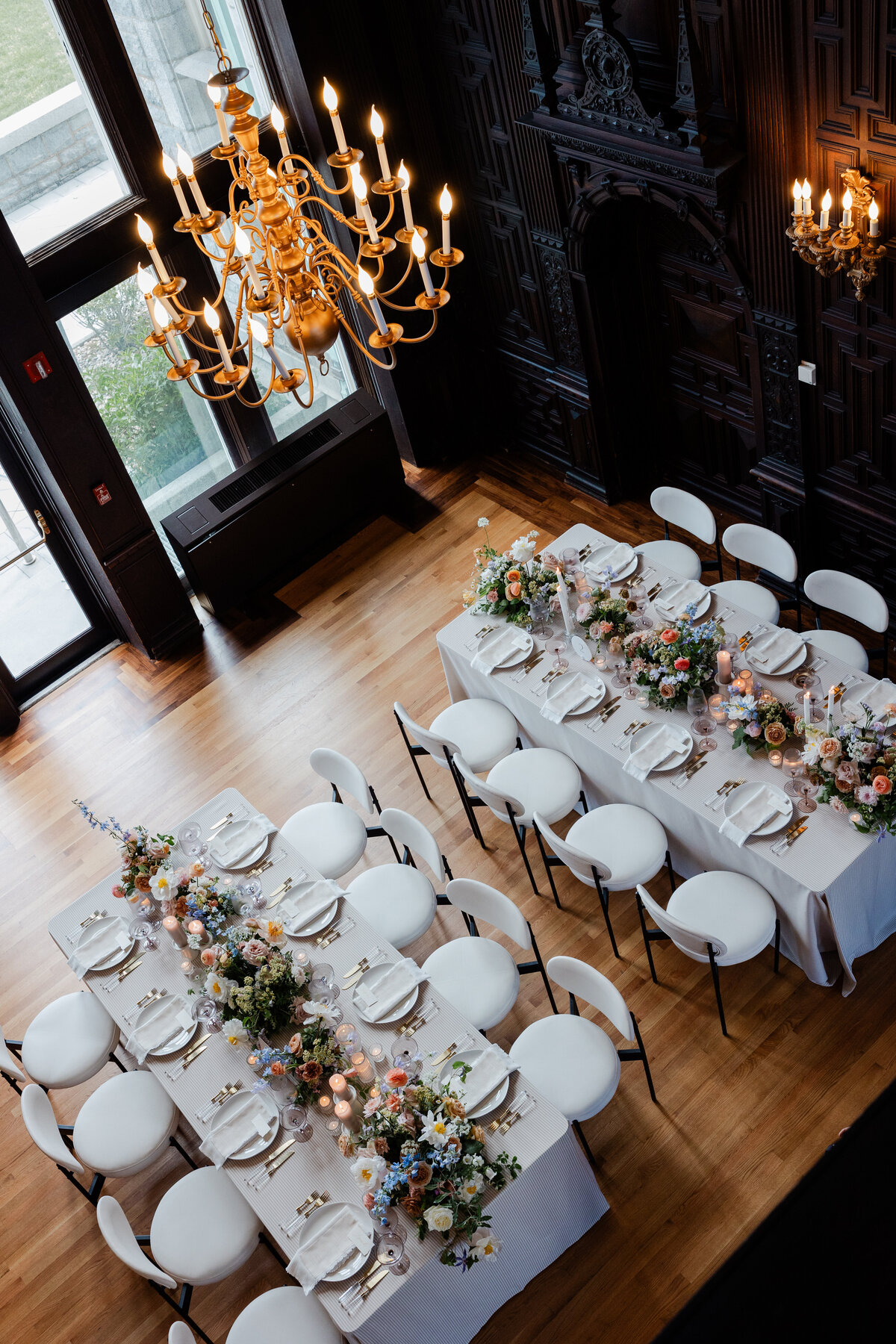 A wedding reception in the Branford House at Avery Point in Connecticut.