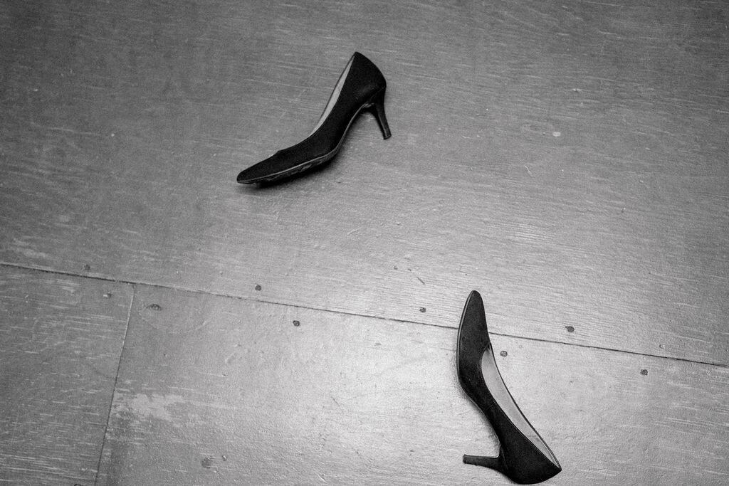 shoes on dance floor