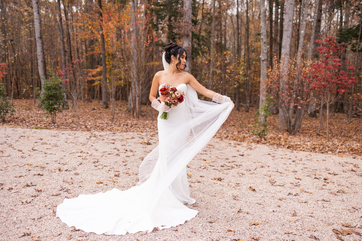 Carolina Grove bridal portraits in North Carolina by destination wedding photographer Amanda Richardson Photography