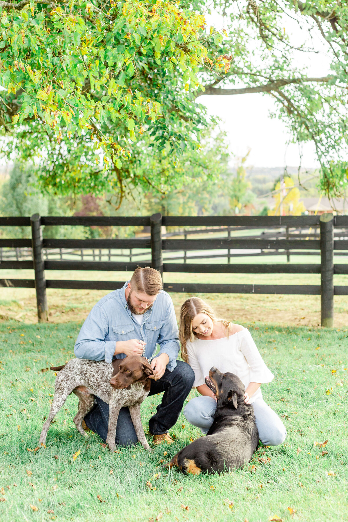Engaged-couple-posed-with-dogs-for-Engagement-Photos-1