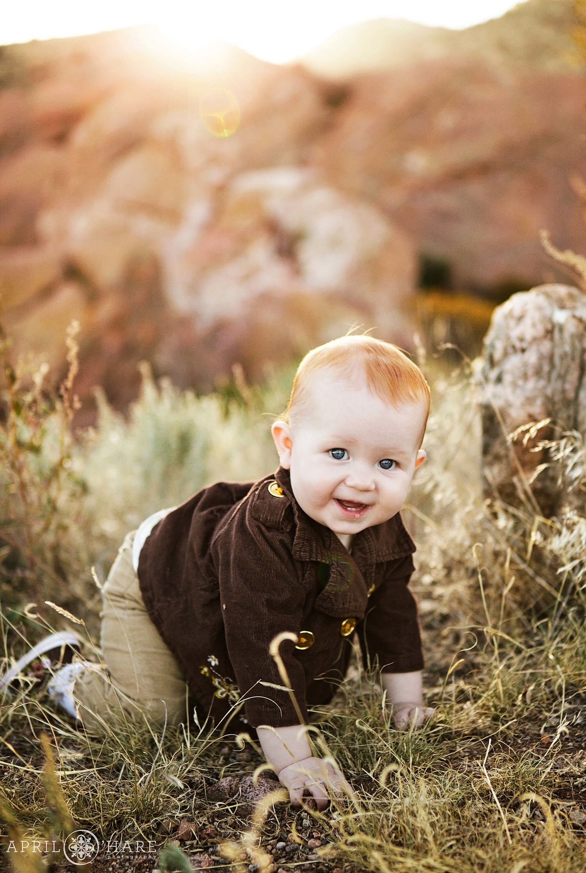 Cute Baby photo at Red Rocks in Denver Colorado