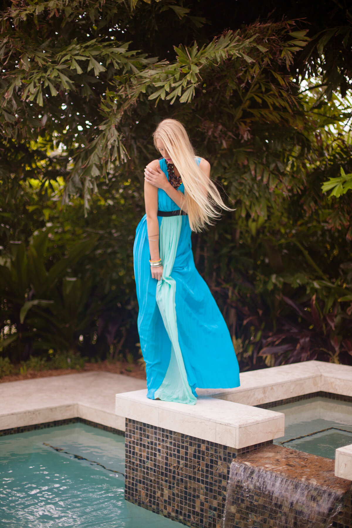 the house of perna blue ombre dress editorial delray beach,fl