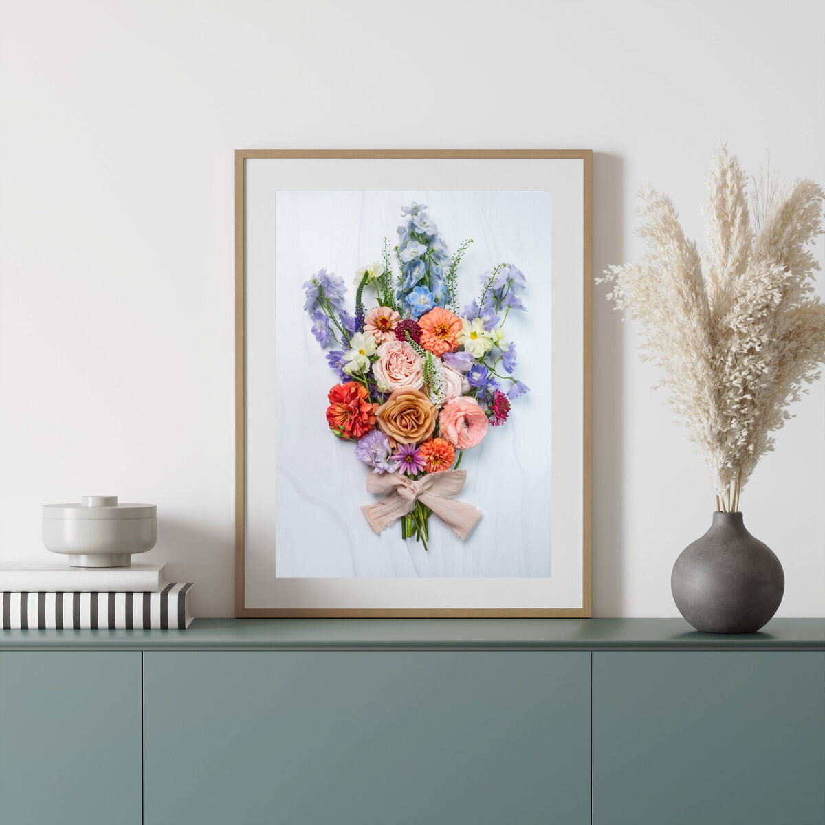 Soft Green and White Minimalist Wall Frame Mockup Instagram Post