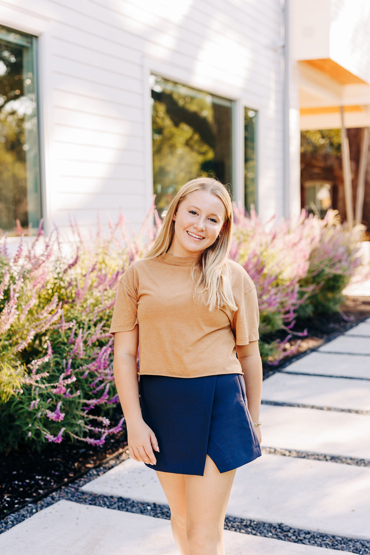 teen in Memorial Houston area  during her family photography session