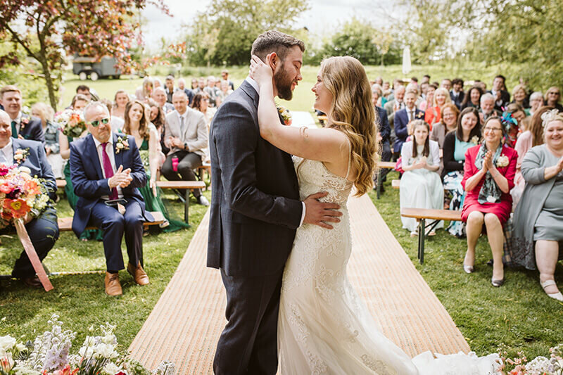 Married kiss