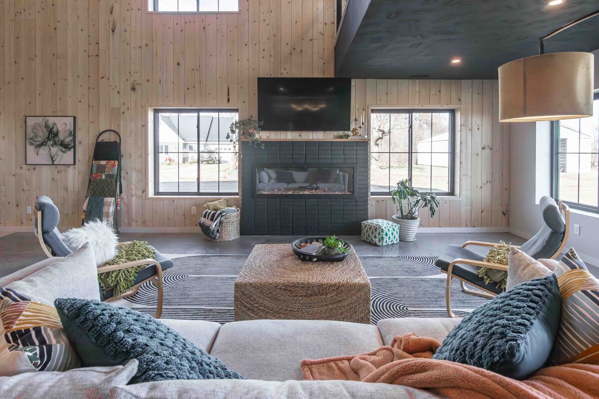 living room design at Revive Interiors Studio