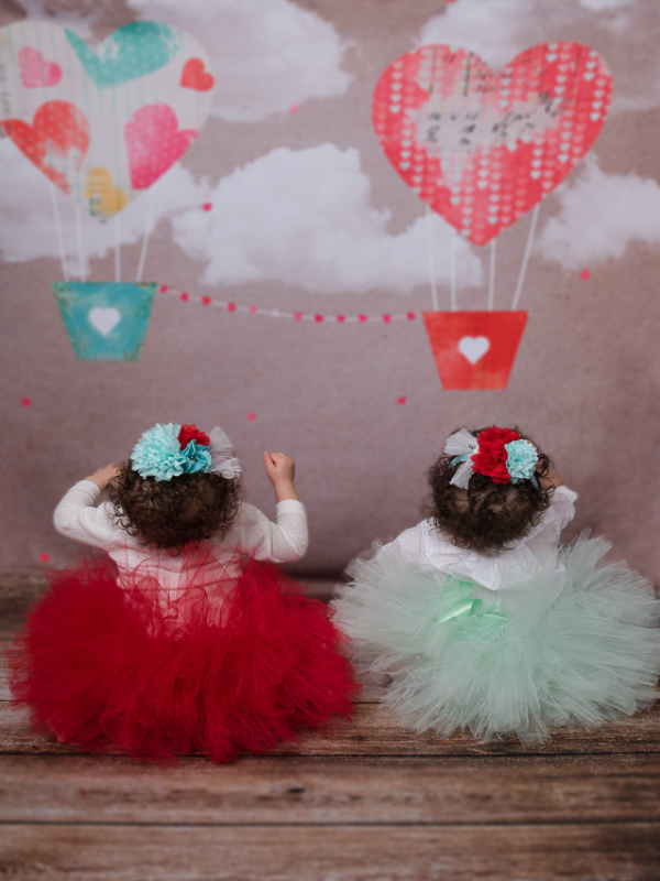 East Brunswick NJ Baby Photographer First Birthday Twin Girls Balloon