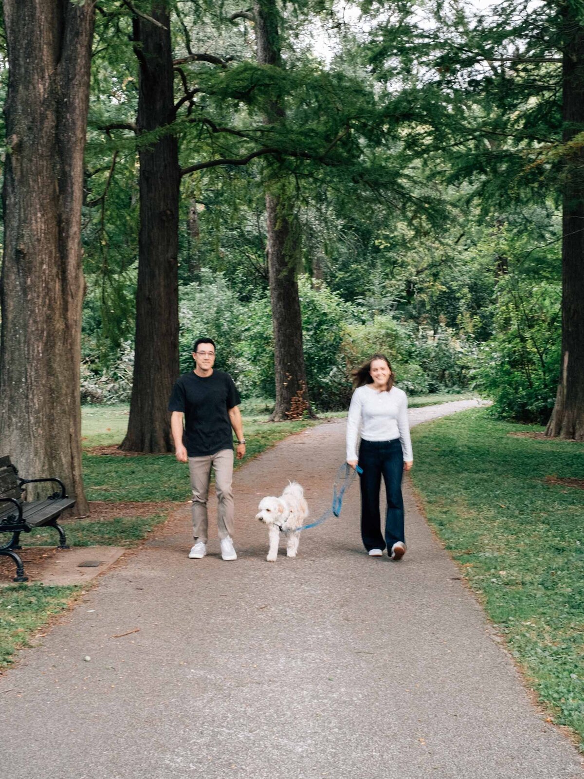 Filmy Outdoor Couple Fall PhotoShoot With Dog - Stacey Vandas Photography32