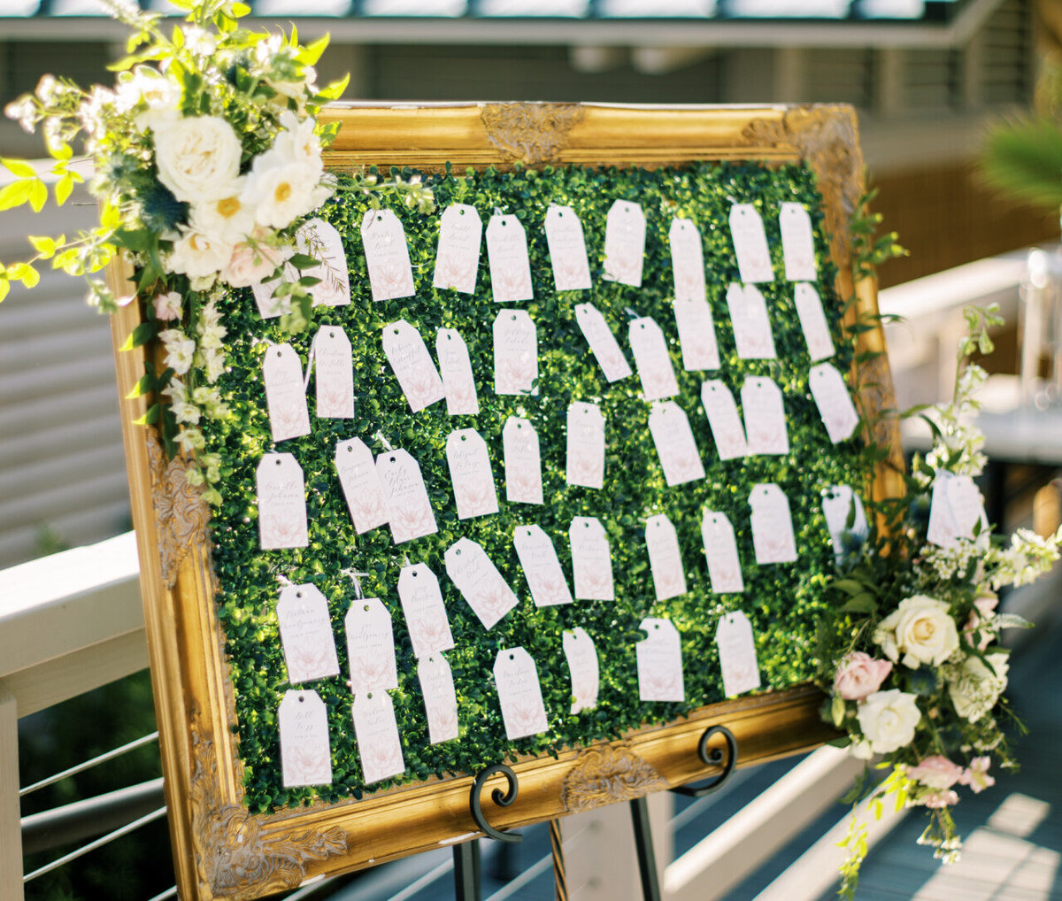 Hilton Head Island Wedding  | Omni Resort Wedding  | Trish Beck Events | HIlton Head Wedding Planner | Southeast Wedding Planner |  Vitor Lindo Photography | Seating Chart display