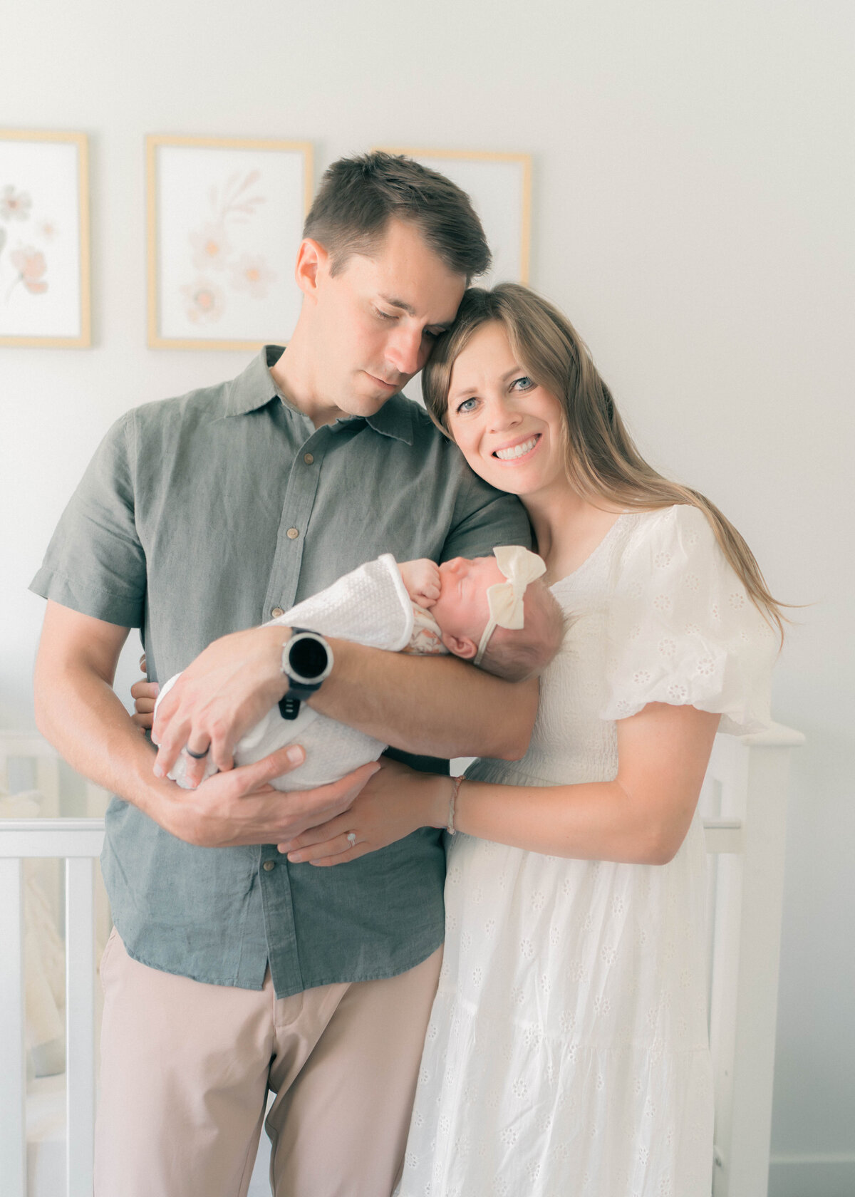 Cozy in-home newborn session in Riverton, Utah, captured by Riverton newborn photographer.