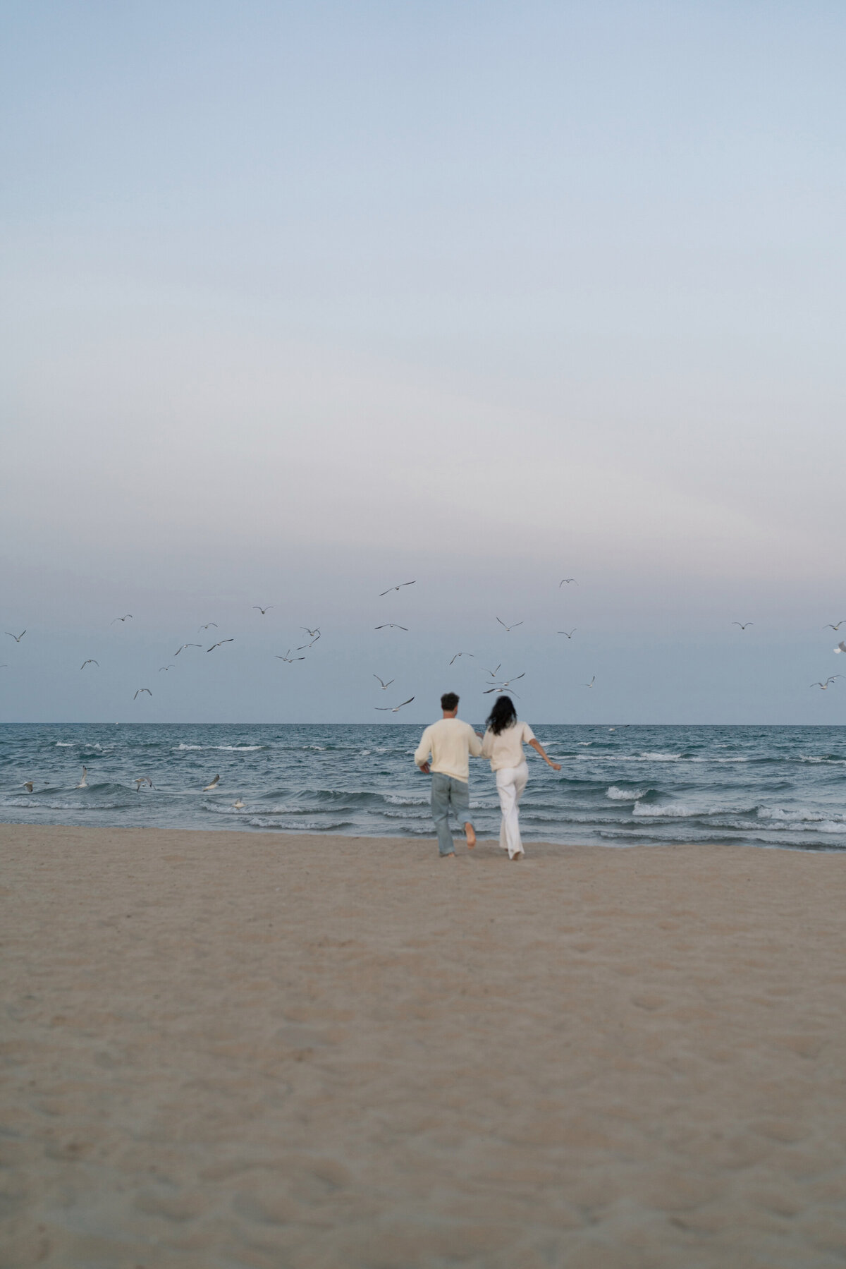 Aspen-Avenue-Chicago-Wedding-Photographer-Engagement-Session-Northwestern-University-Evanston-Prada-Puppy-Editorial-Candid-Stylist-Beach-77