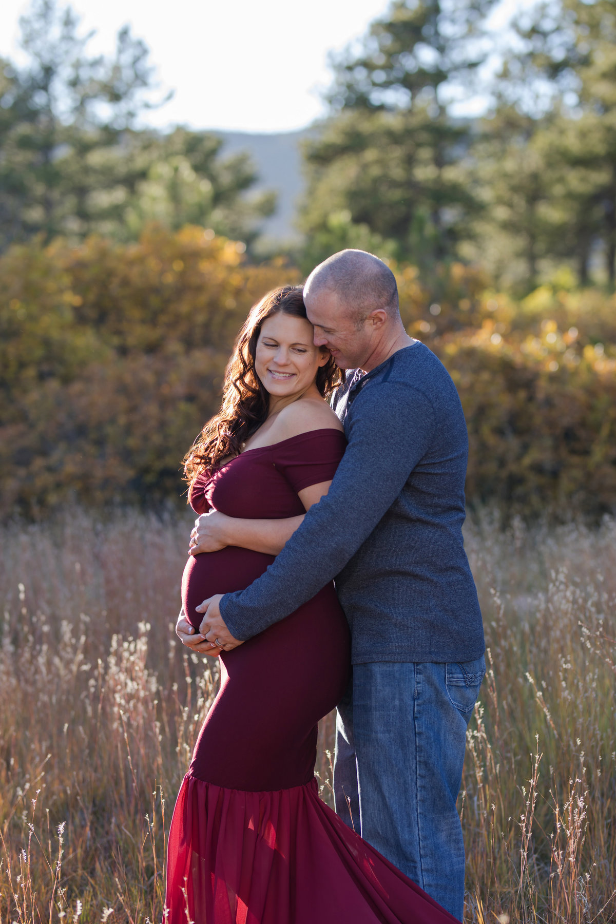 Maternity photos with partner