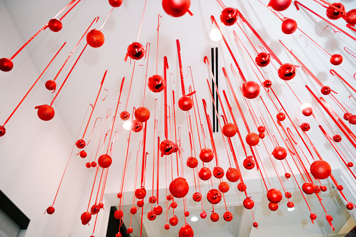 Luxury holiday decor installation by The Works Collective | immersive seasonal event design for a private residence.
