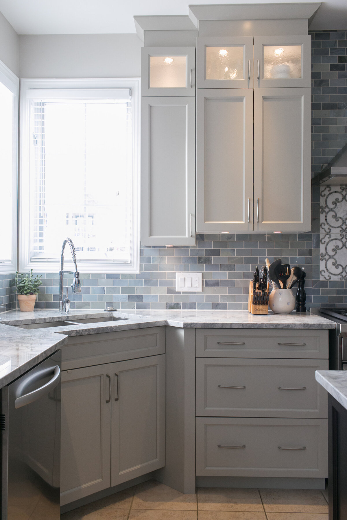 Transitional Marble Moonstone Kitchen (19)
