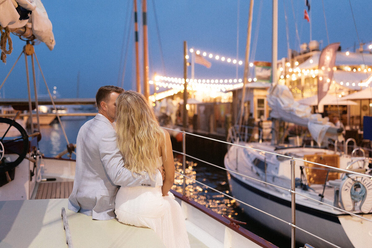 Newport ri rehearsal sunset sail-Halie Child Photography-153
