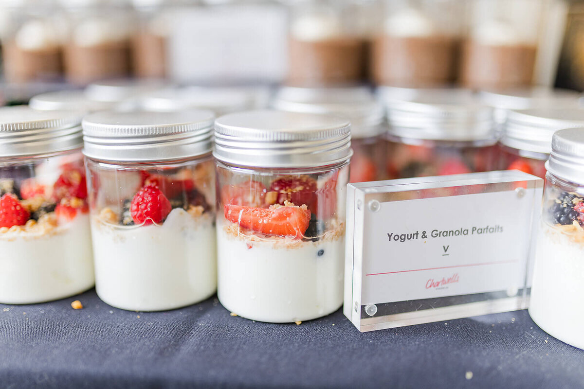Food on table at event