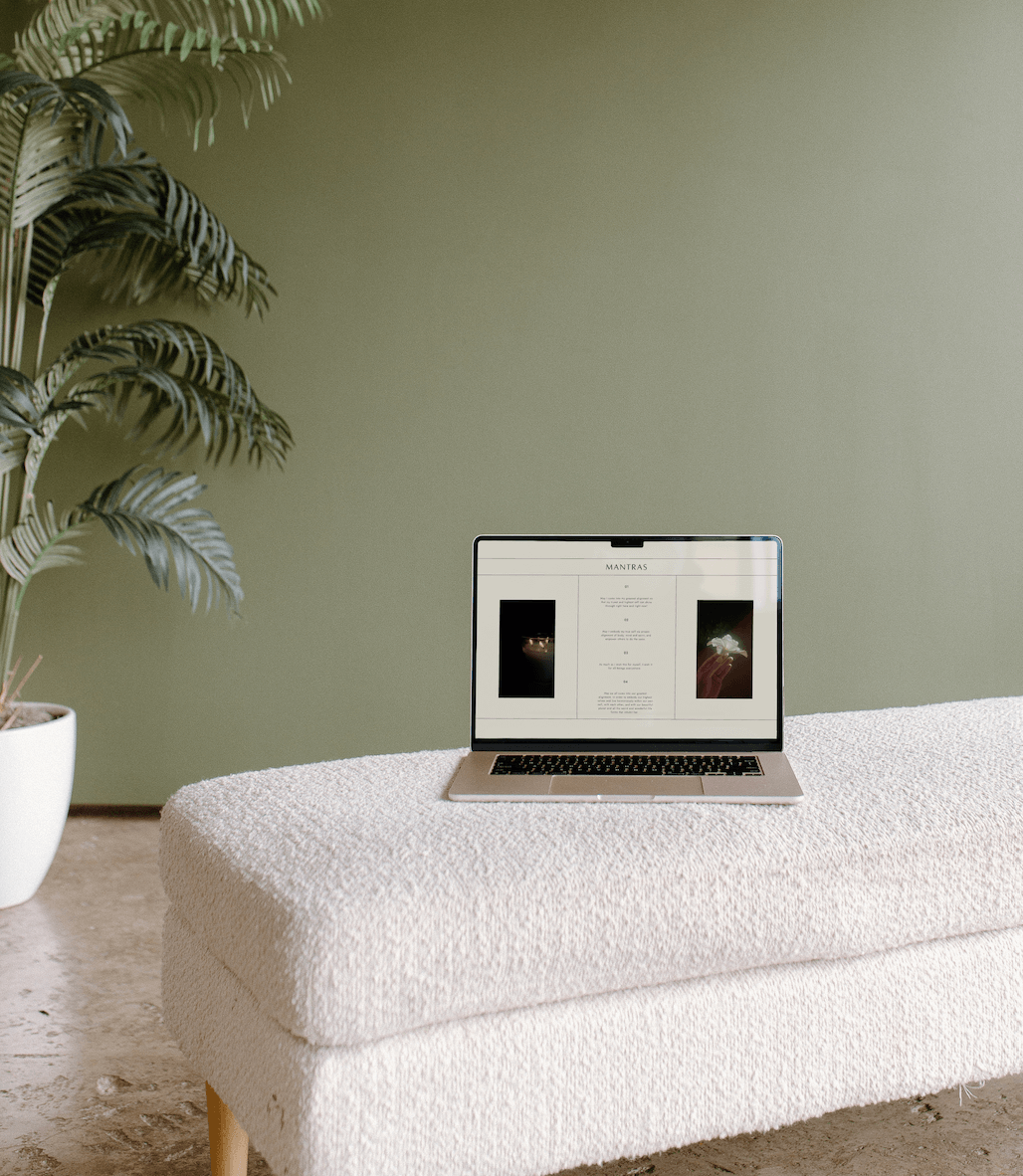 Website with soft neutral design for wellness practitioner  Hawaii web design by Studio Chan Hsu