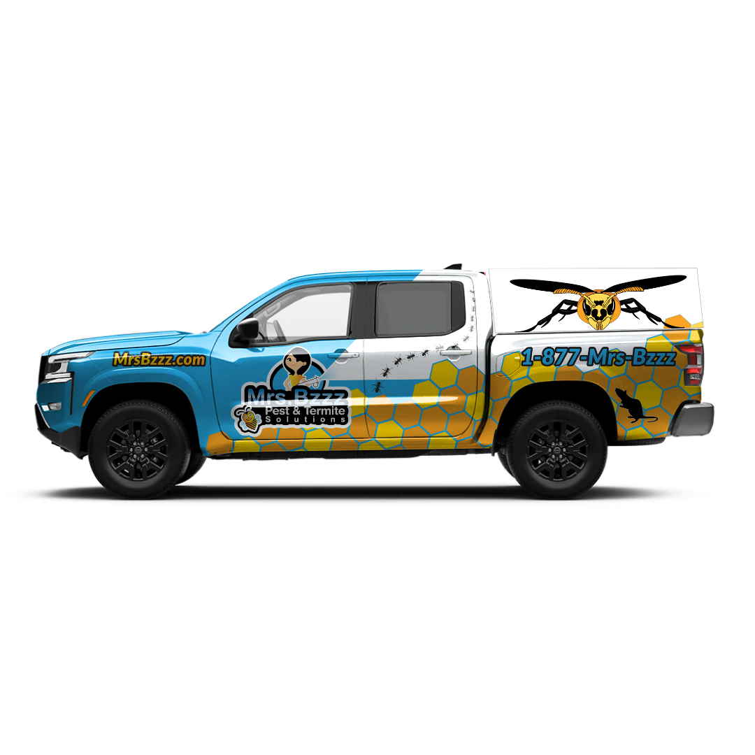 Mrs. Bzzz Vehicle Wrap Mockup