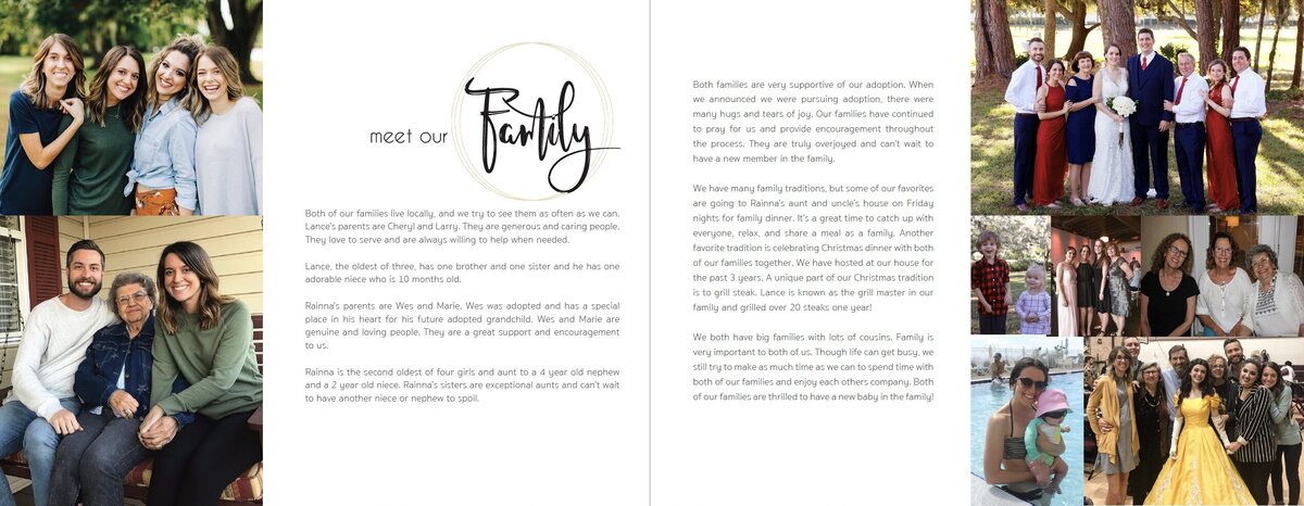 Adoption Profile Book Design_Amy Payne Photography